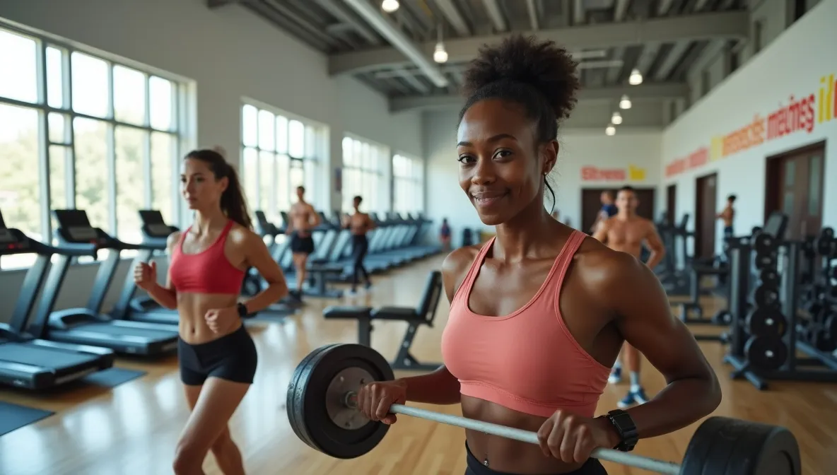 Geometric blocks representing a midday meal layout